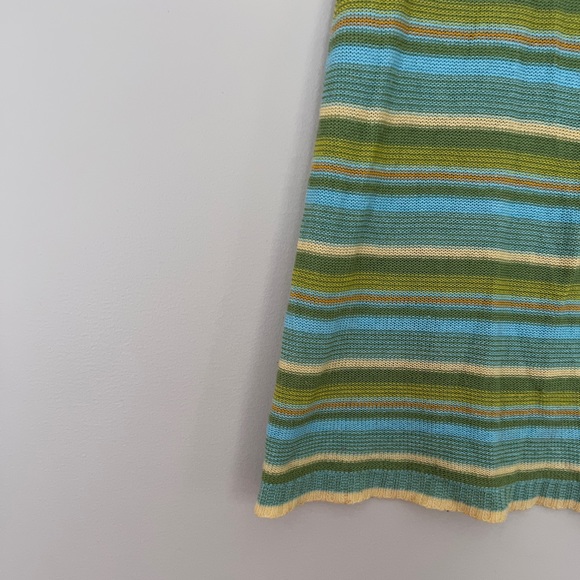 Say what multi color stripe retro mini dress with short sleeves - Picture 7 of 10